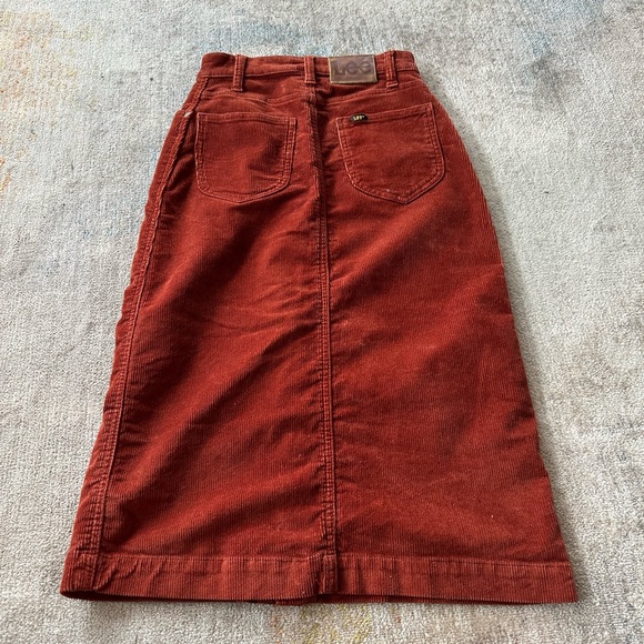 NWOT Lee Vintage Modern Burnt Orange High Waisted Pencil Skirt. Size 24. - Picture 4 of 12